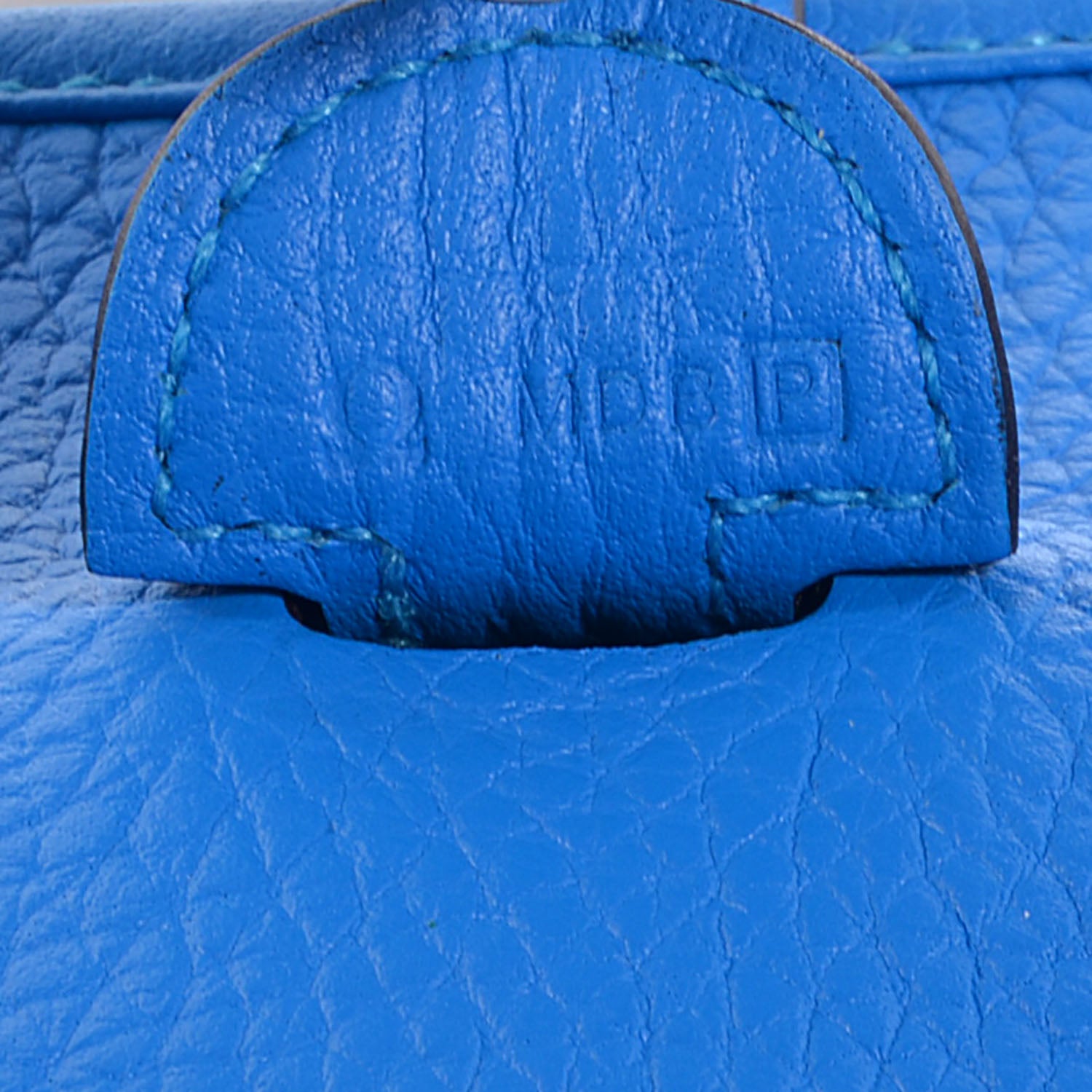 Hermes Taurillon Clemence Evelyne III PM Bleu Hydra 14 of 16