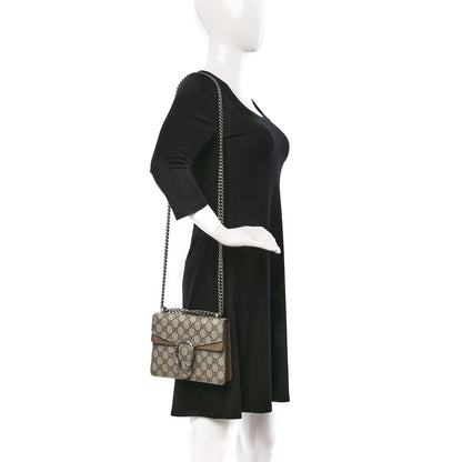 Gucci GG Supreme Monogram Mini Dionysus Shoulder Bag Taupe 2 of 10