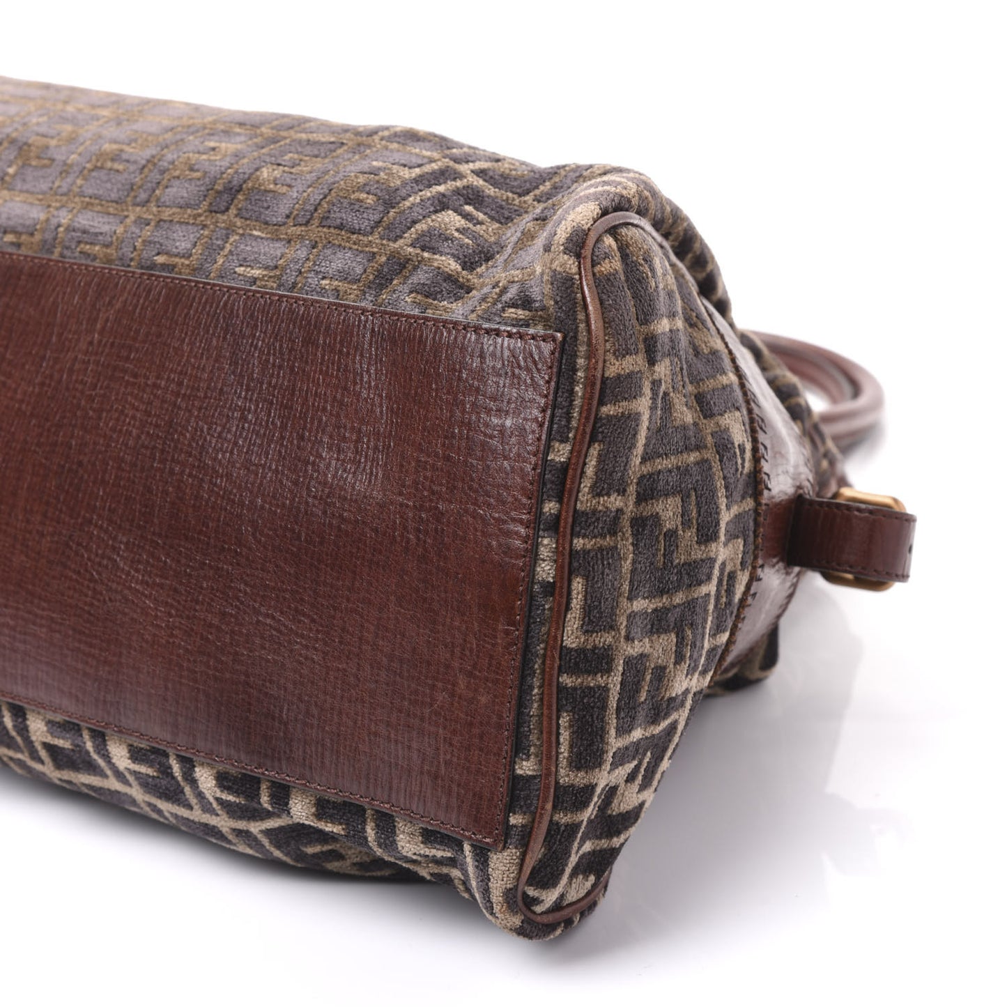 Velvet Zucca Vitello Large Bag De Jour Fango