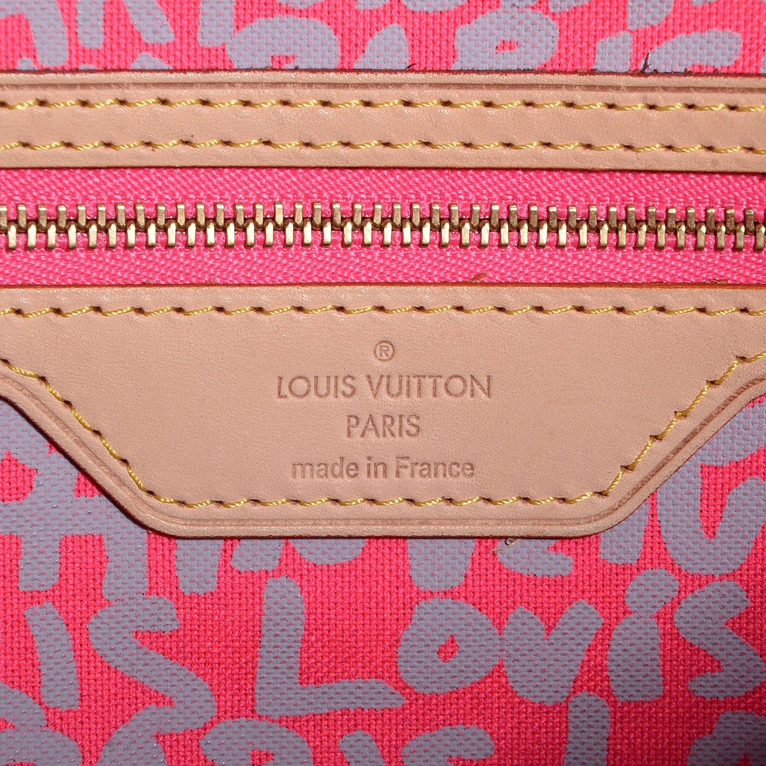 Louis Vuitton Monogram Graffiti Neverfull GM Fuchsia 6 of 7