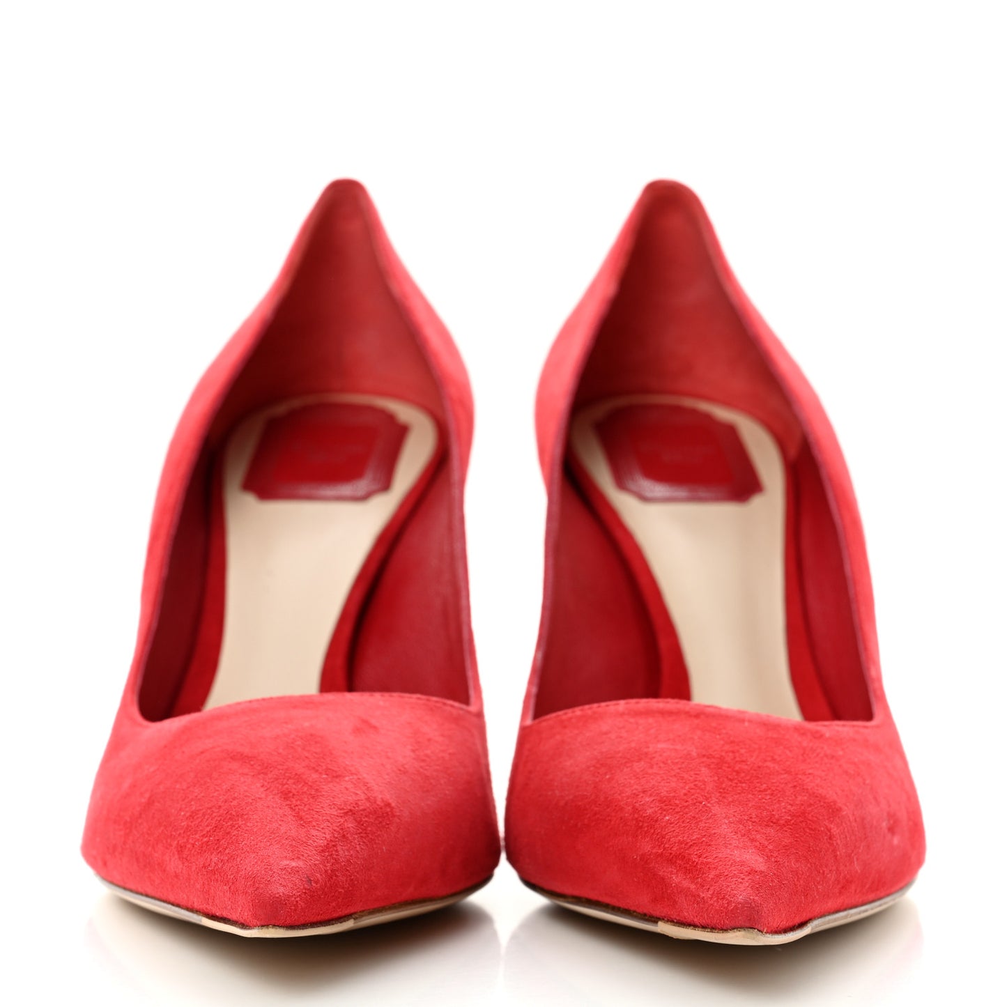 Suede Songe Pumps 41.5 Red