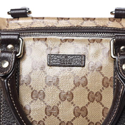 Gucci Crystal Monogram Medium Joy Boston Dark Brown 13 of 16