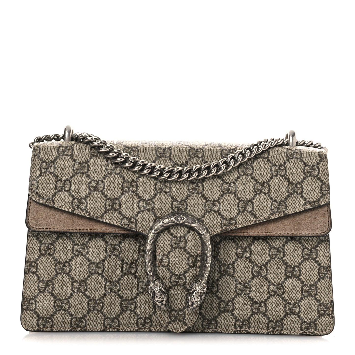 GG Supreme Monogram Small Dionysus Shoulder Bag Taupe