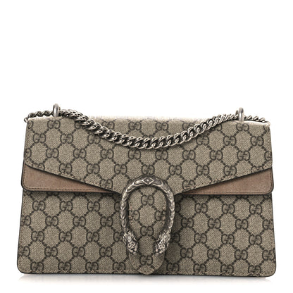 Gucci GG Supreme Monogram Small Dionysus Shoulder Bag Taupe 1 of 14