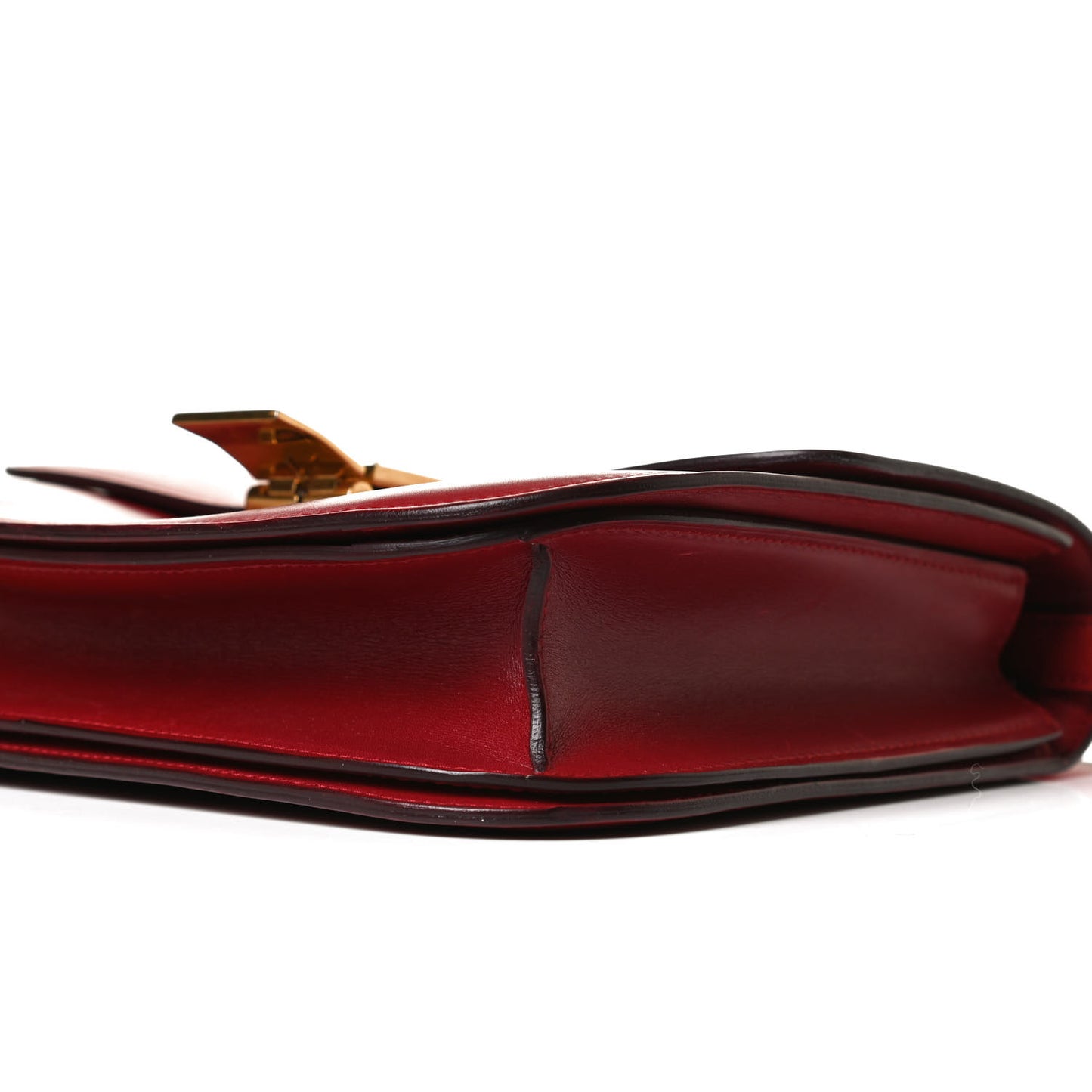 Box Calfskin Medium Classic Box Flap Bag Red