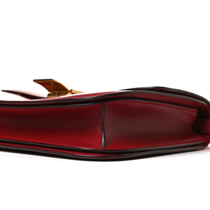 Celine Box Calfskin Medium Classic Box Flap Bag Red 10 of 17