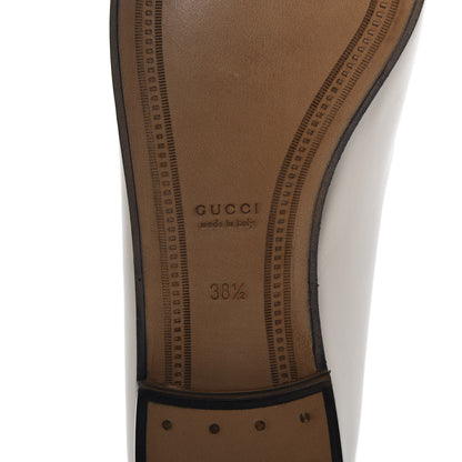 Gucci Calfskin Taste Strawberry Womens Brixton Horsebit Loafers 38.5 Ivory Red 8 of 10
