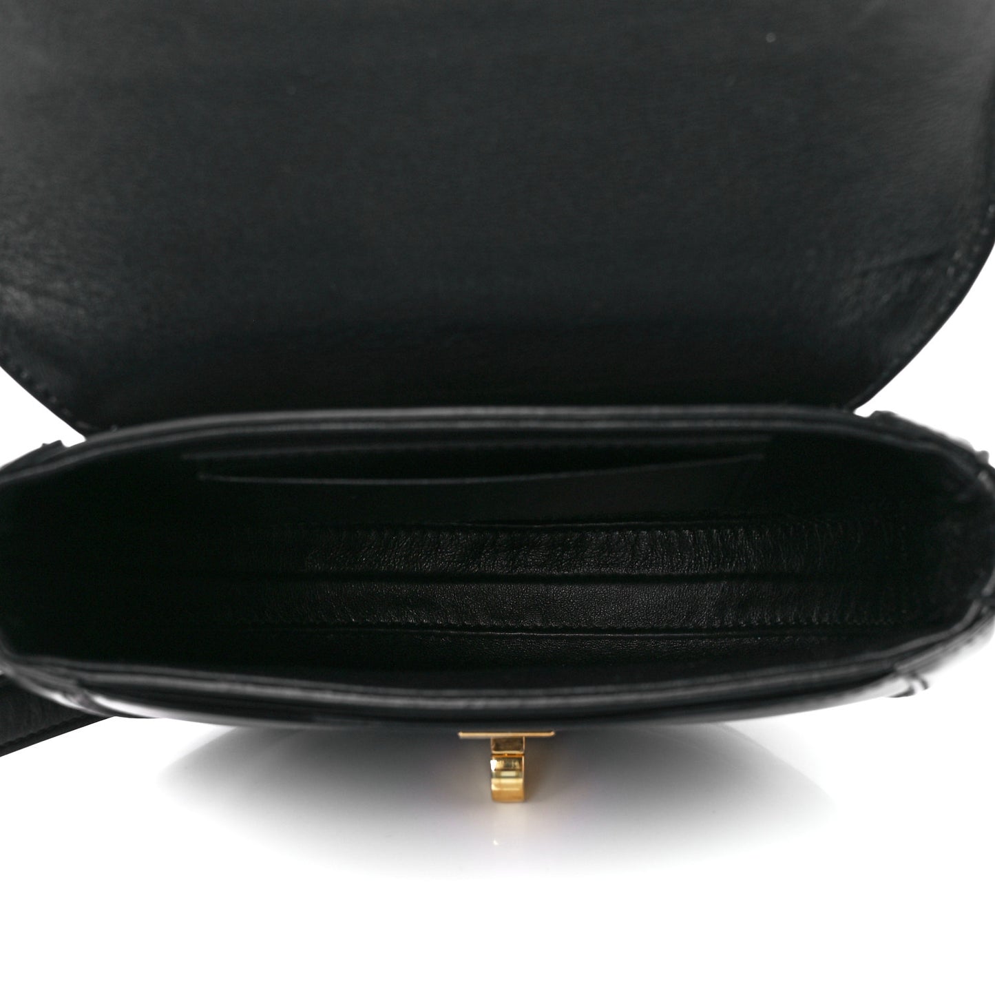 Satinated Calfskin Besace Small 16 Black