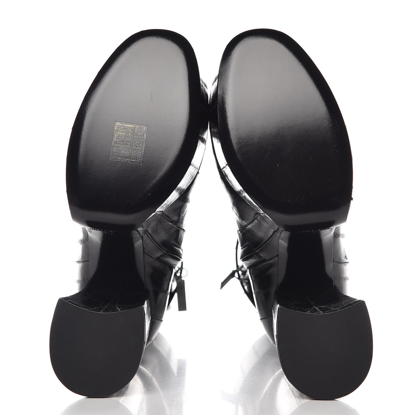 Shiny Eel Billy 140 Platform Boots 38 Black