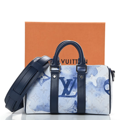 Louis Vuitton Monogram Watercolor Keepall XS Blue 11 of 11
