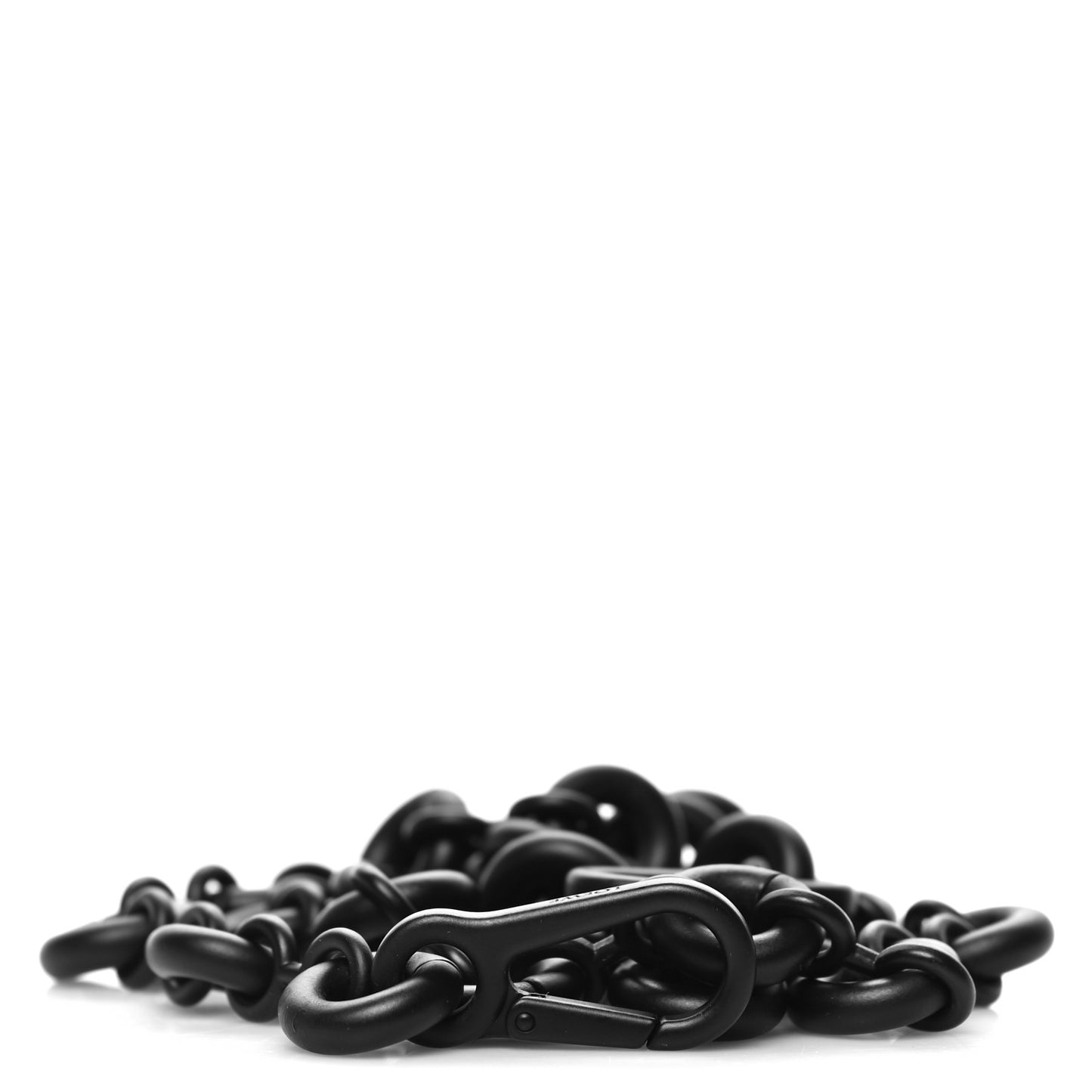 Brass Monochrome Donut Chain Shoulder Strap Black