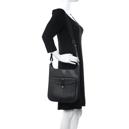 Tom Ford Grain Calfskin T Twist Crossbody Bag Black 2 of 9