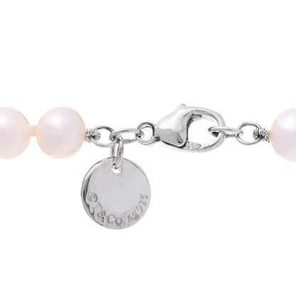 Tiffany Sterling Silver Freshwater Pearl 6-7mm Ziegfeld Necklace 4 of 6