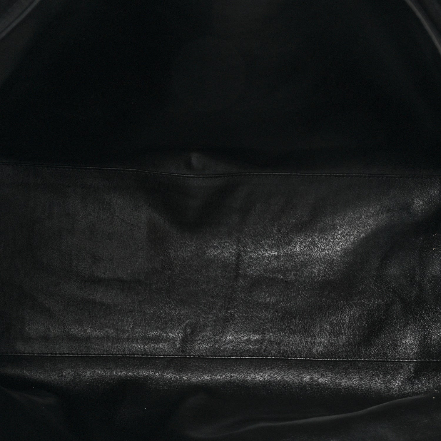 Chanel Calfskin Stitched XL Weekender Black 6 of 18