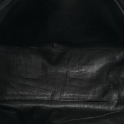 Chanel Calfskin Stitched XL Weekender Black 6 of 18