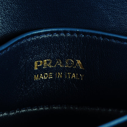 Prada Saffiano Cuir Medium Double Bag Mare Bluette 6 of 7