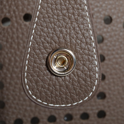 Hermes Taurillon Clemence Evelyne III GM Etoupe 12 of 16