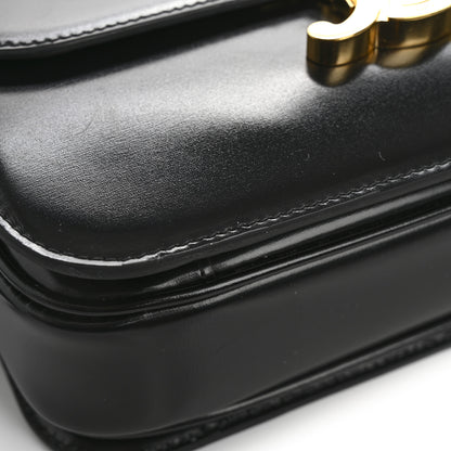 Celine Shiny Calfskin Medium Triomphe Black 13 of 13
