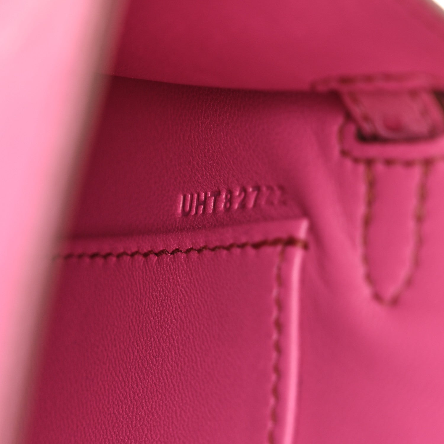 Hermes Ostrich Kelly Sellier Mini 20 Rose Pourpre 7 of 13