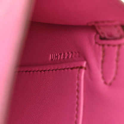 Hermes Ostrich Kelly Sellier Mini 20 Rose Pourpre 7 of 13