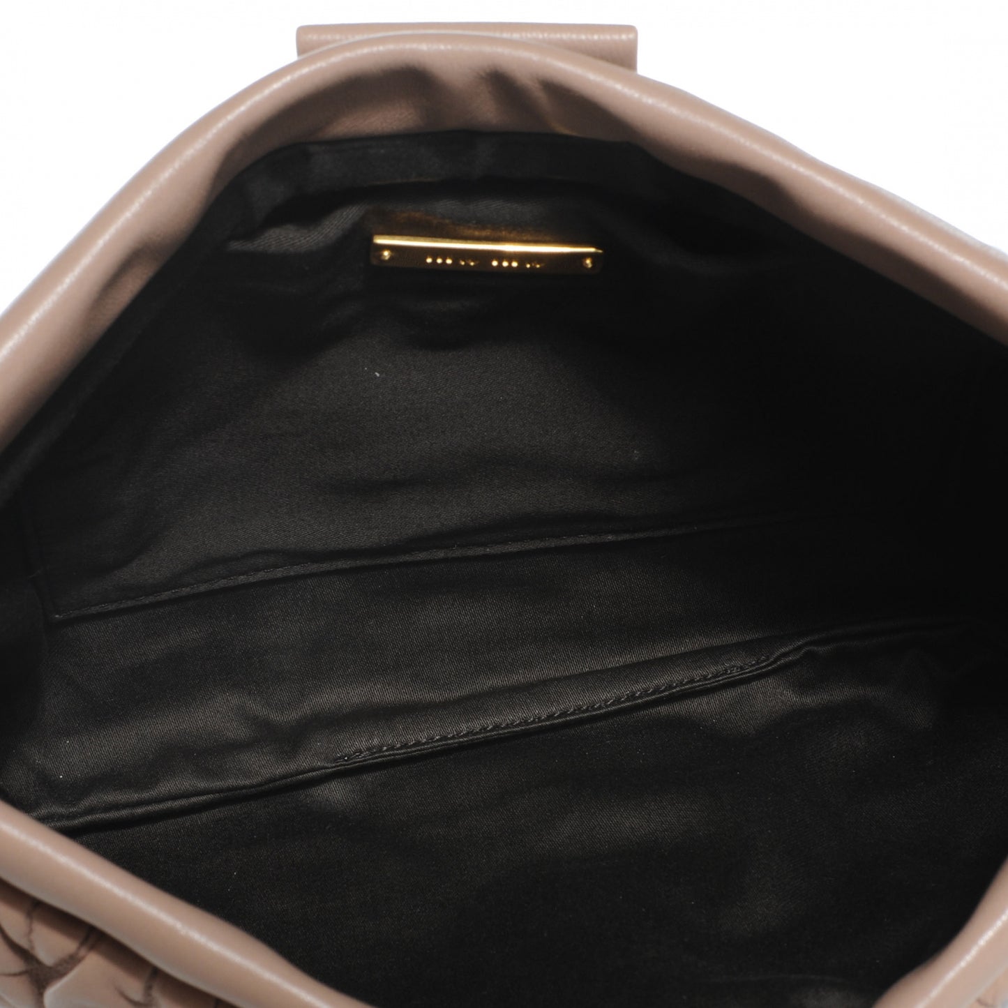 Leather Matelasse Clutch Cammeo