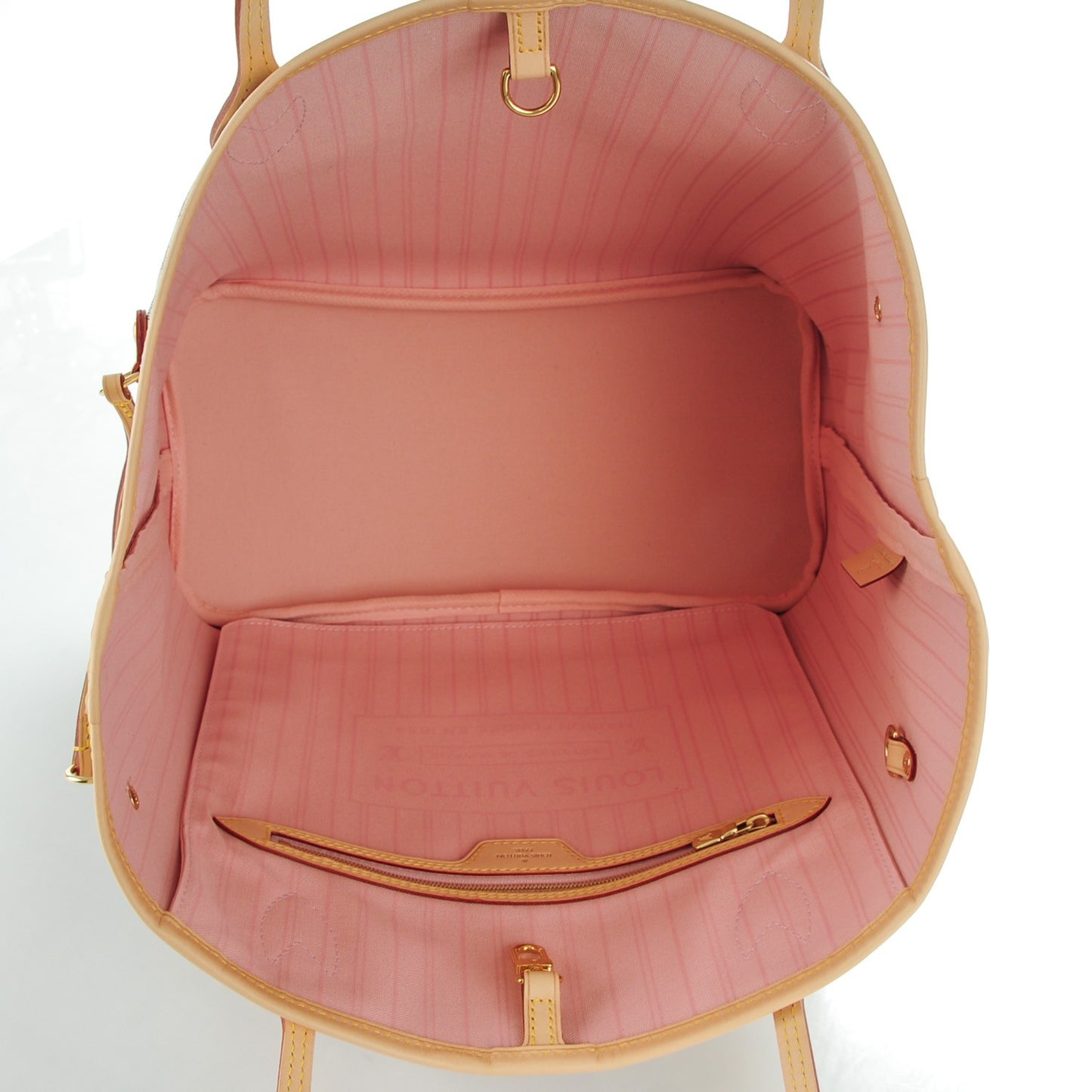 Damier Azur Neo Neverfull MM Rose Ballerine