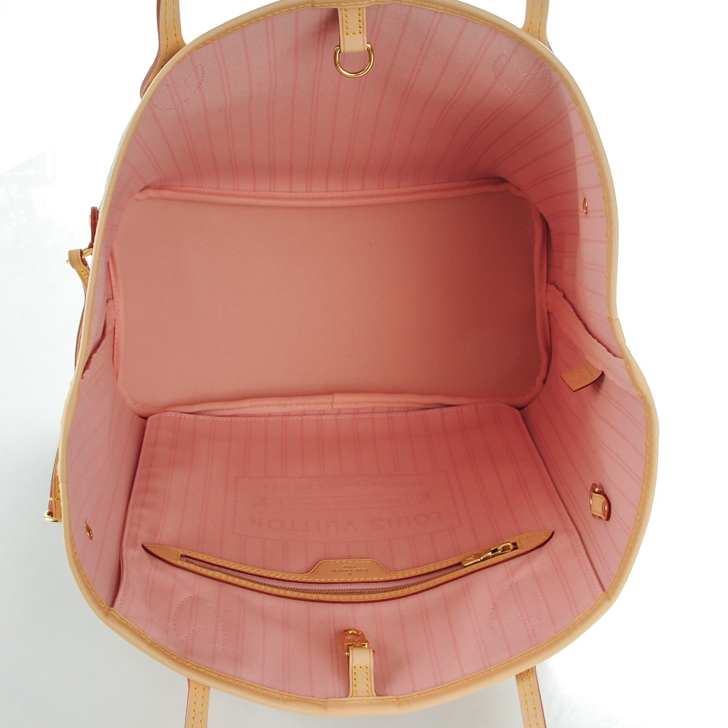 Louis Vuitton Damier Azur Neo Neverfull MM Rose Ballerine 5 of 9