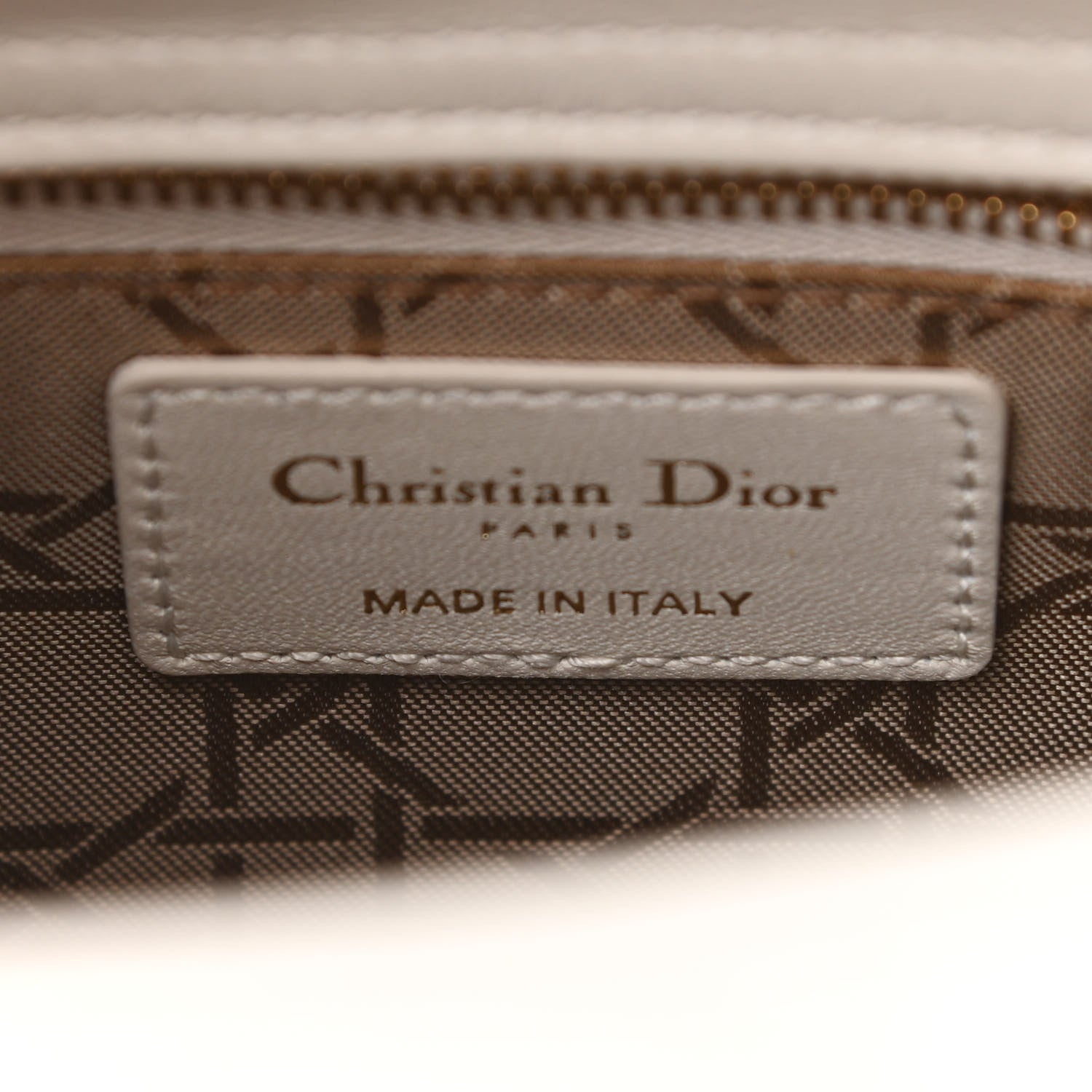 Christian Dior Lambskin Cannage Small My ABCDior Lady Dior White 6 of 8