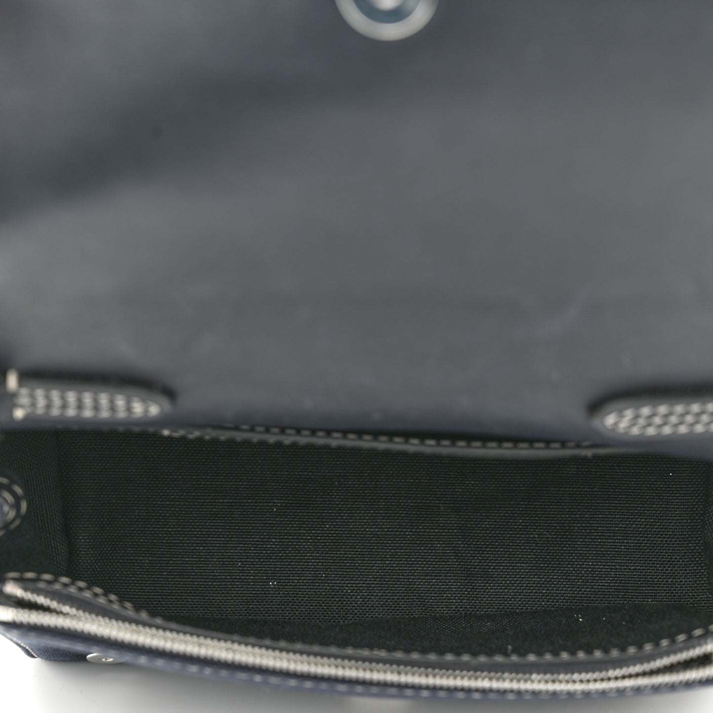 Cotton Canvas Horseferry Small Crossbody Bag Navy