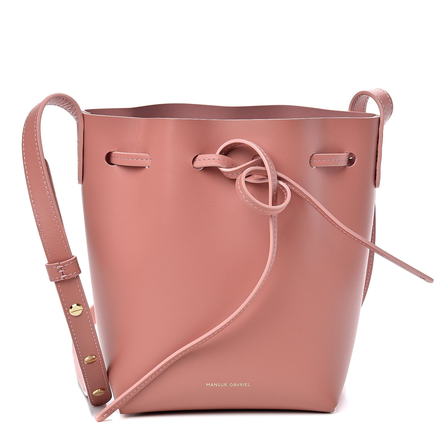 Calfskin Mini Mini Bucket Bag Blush