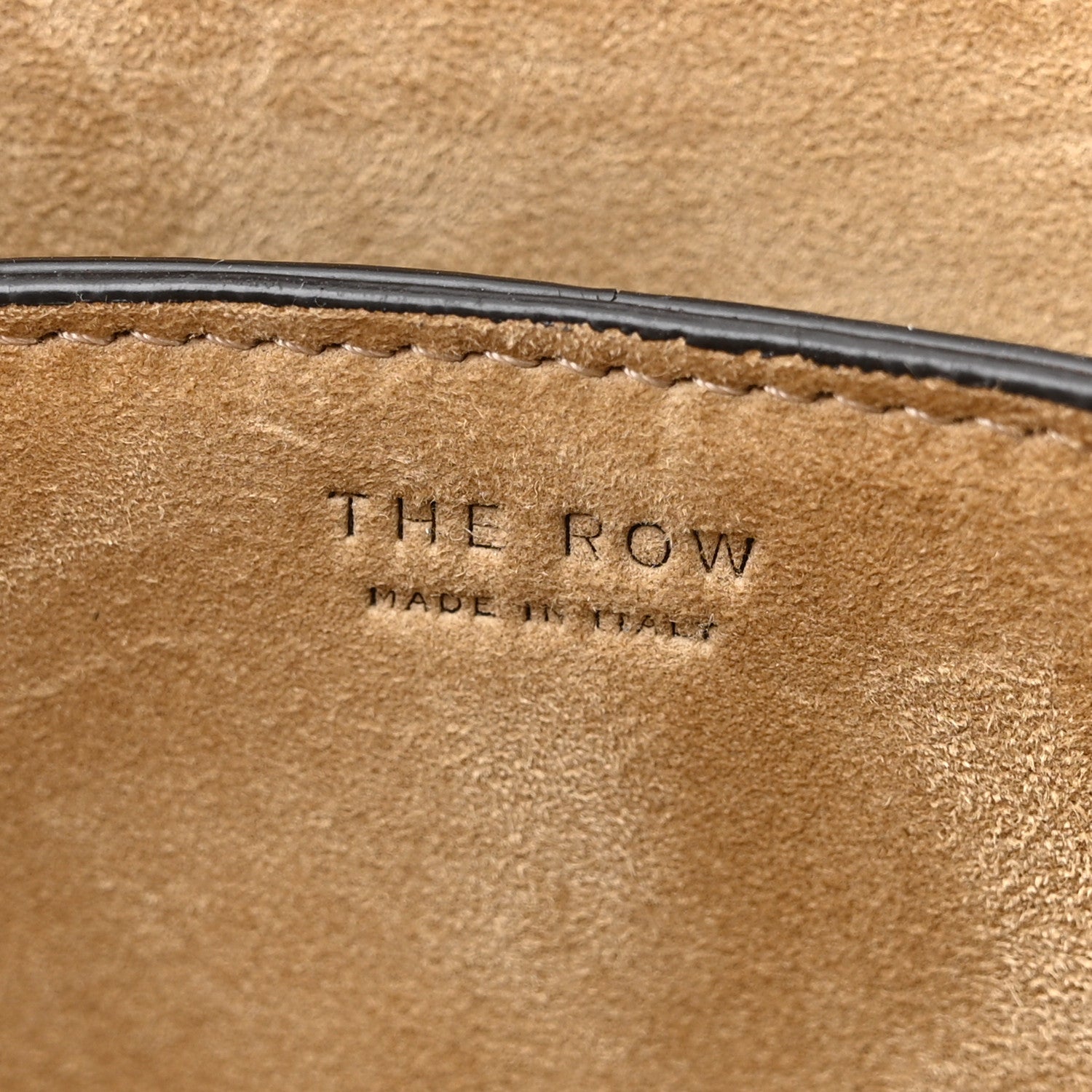 The Row Suede Calfskin Mini Nu Twin Bag Mocha 7 of 11