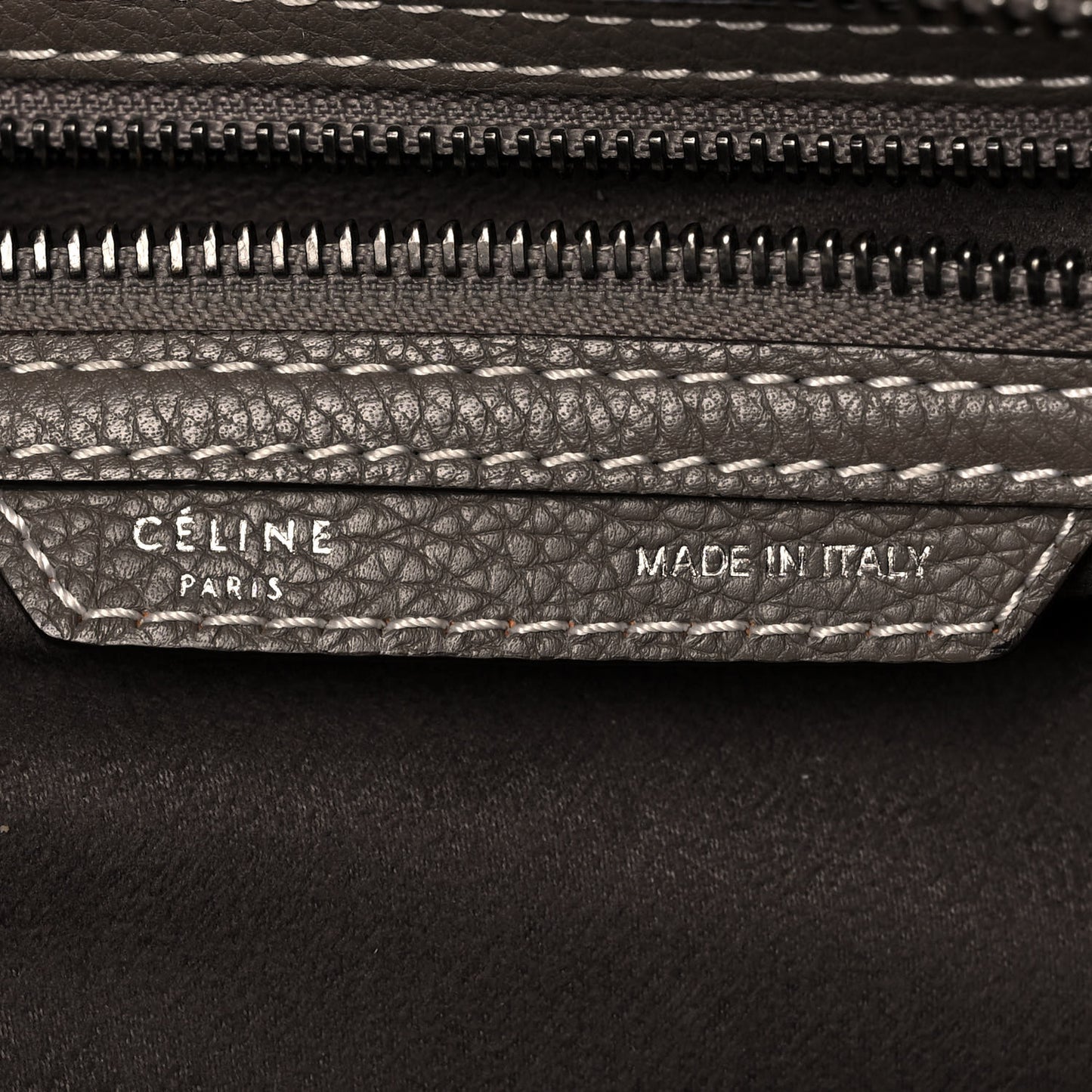 Drummed Calfskin Mini Luggage Souris