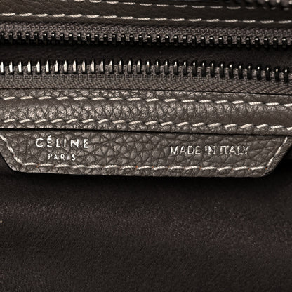 Celine Drummed Calfskin Mini Luggage Souris 6 of 17