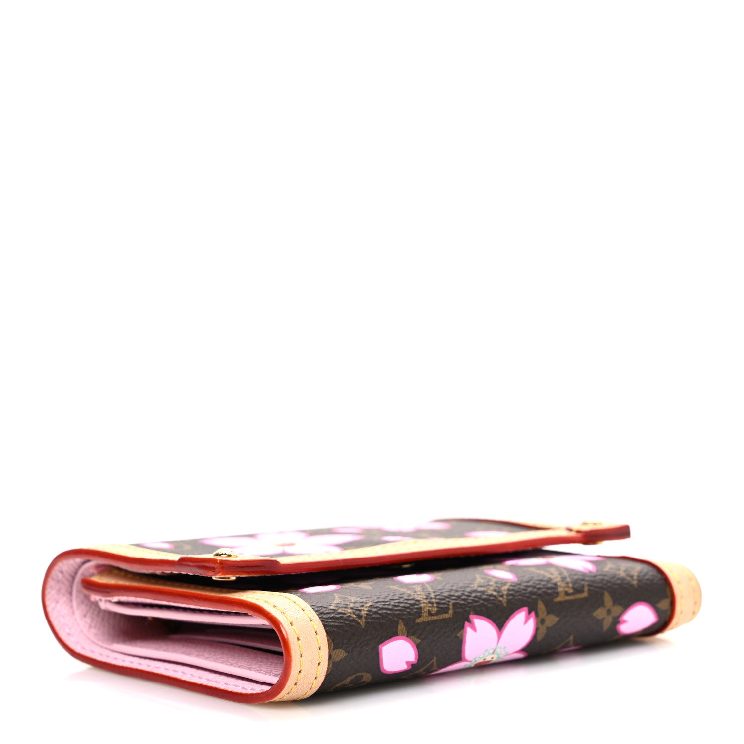Louis Vuitton LV X TM Monogram Cherry Blossom Victorine Wallet Sakura Brown 4 of 6