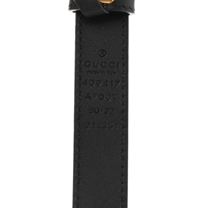 Gucci Calfskin Double G 20mm Belt 80 32 Black 5 of 5