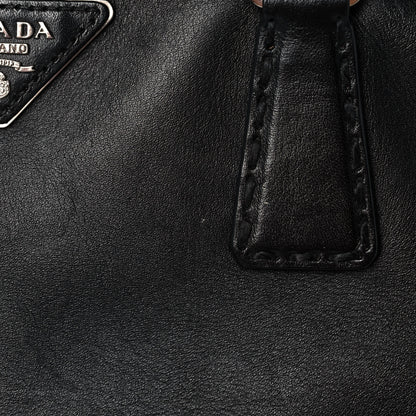 Prada City Calf Hand Stitched Medium Galleria Double Zip Tote Black 14 of 14