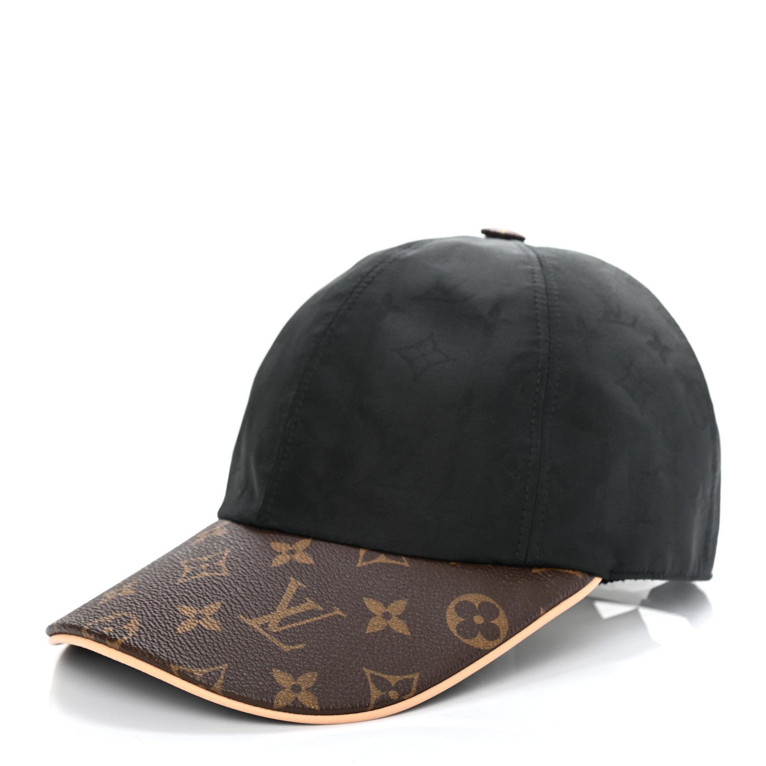 Louis Vuitton Polyester Silk Monogram LV Get Ready Cap M Black 1 of 5