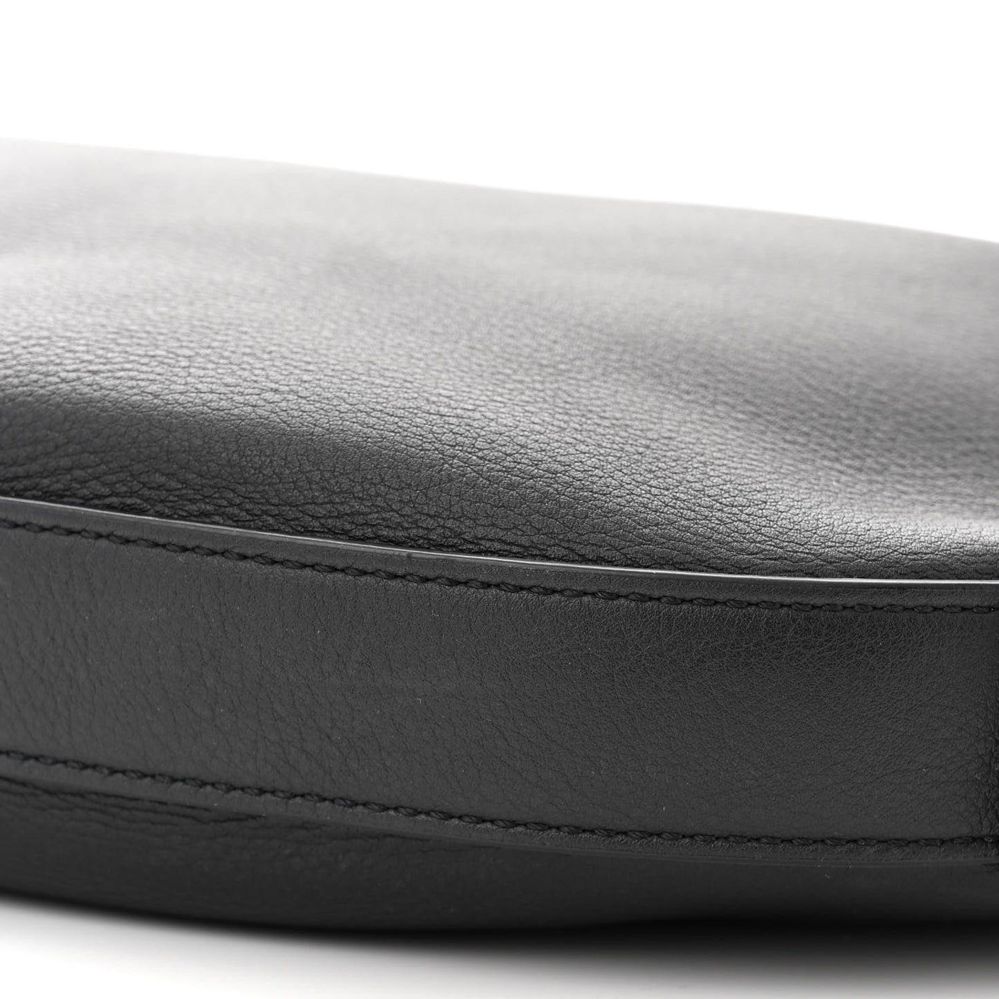 Supple Calfskin Medium Strap Leandre Shoulder Bag Black