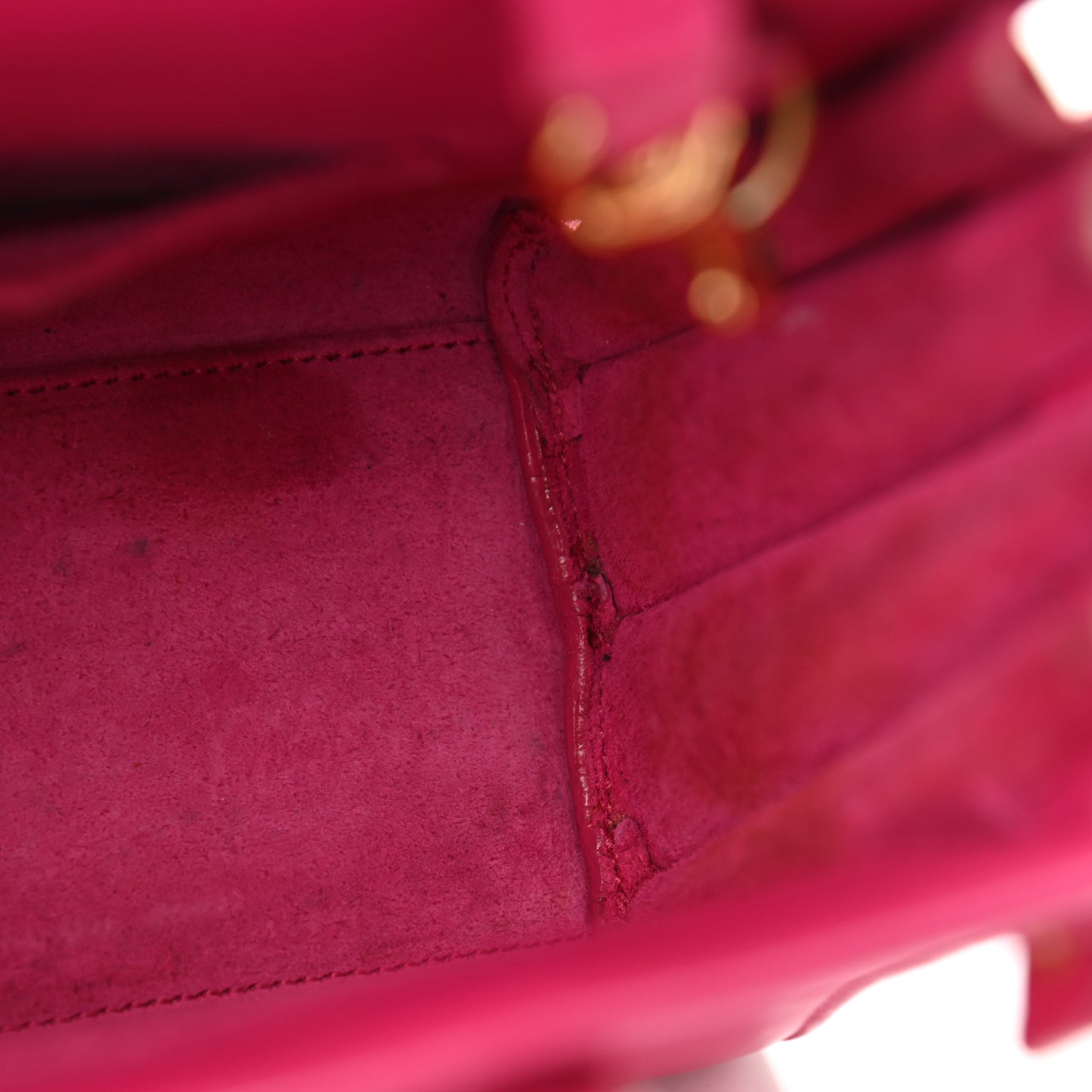 Calfskin Nano Sac De Jour Lipstick Fuchsia