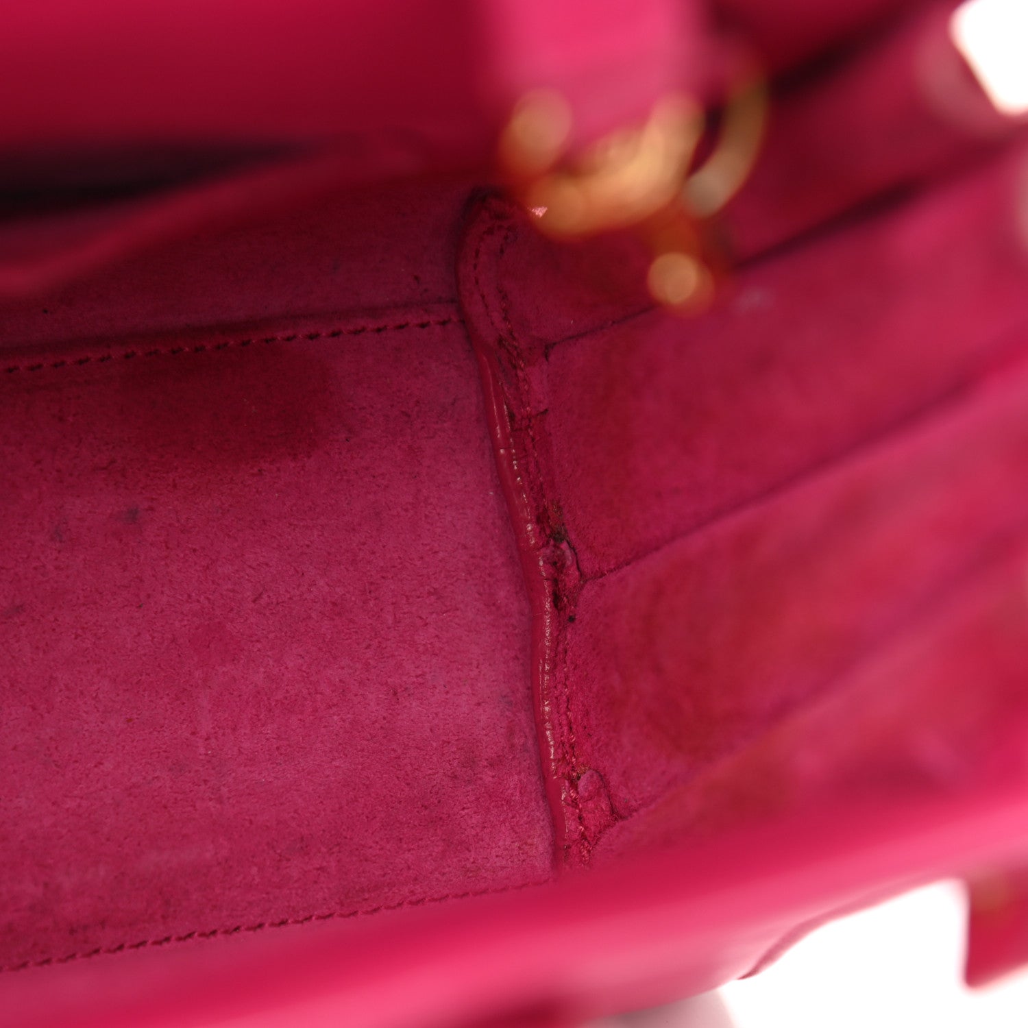 Saint Laurent Calfskin Nano Sac De Jour Lipstick Fuchsia 17 of 20
