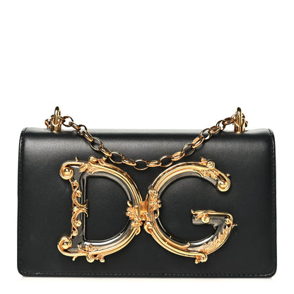 Dolce & Gabbana Nappa DG Girls Shoulder Bag Black 1 of 9