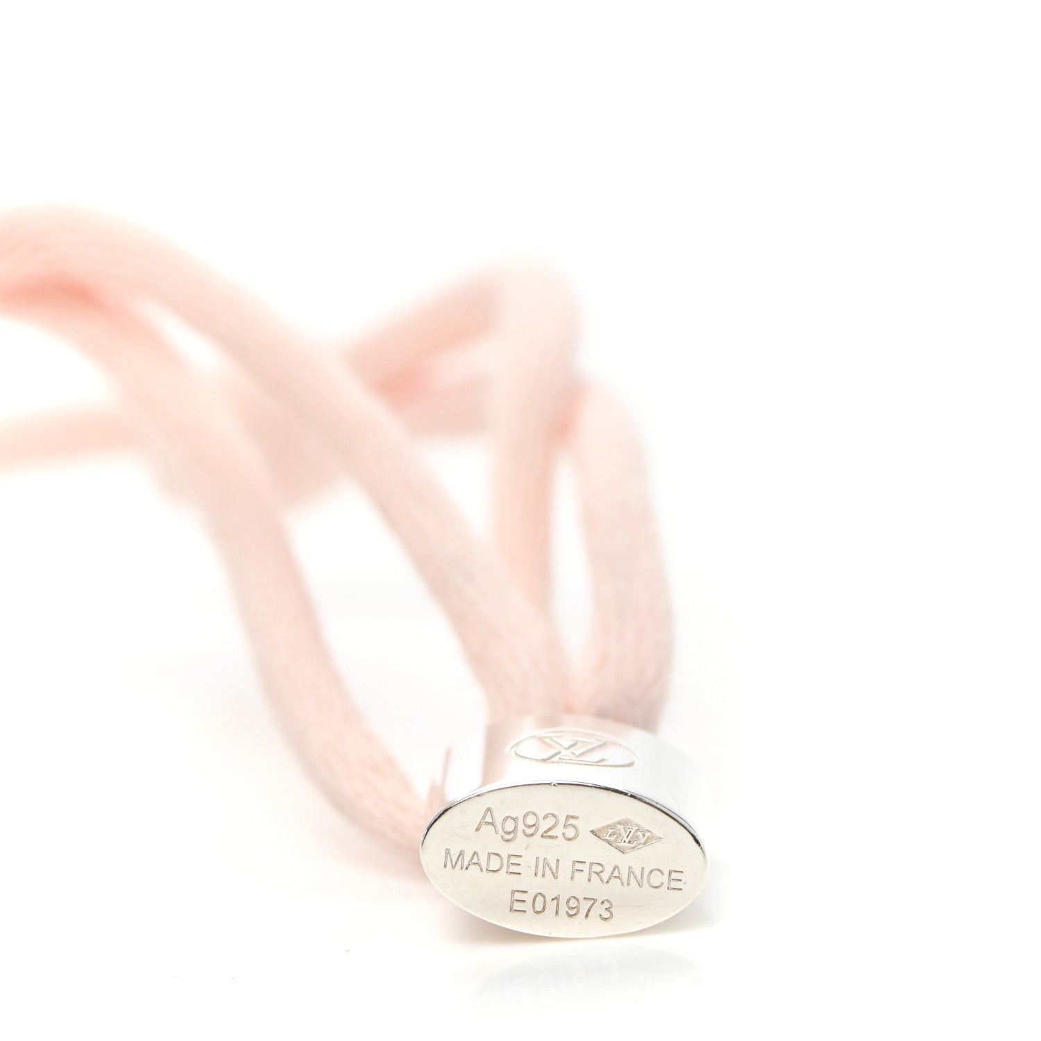 Louis Vuitton X UNICEF Sterling Silver Lockit Bracelet Light Pink 4 of 6