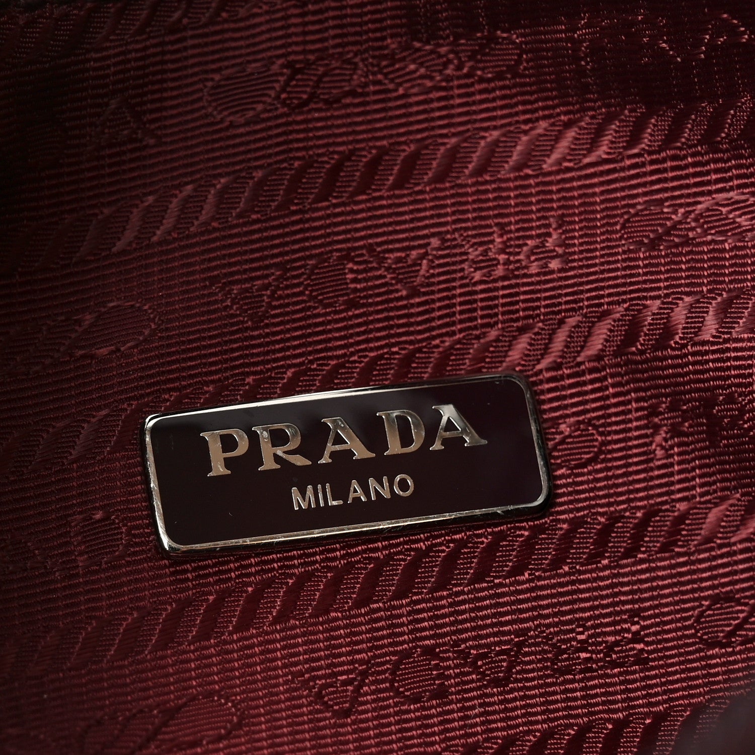 Prada Tessuto Nylon Saffiano Mini Re-Edition 2005 Bag Bordeaux 6 of 9