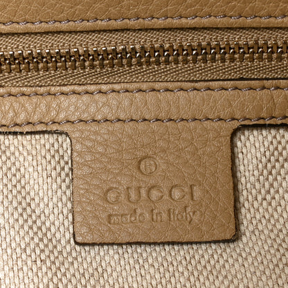 Gucci Pebbled Calfskin Medium Soho Chain Hobo Camelia 6 of 10