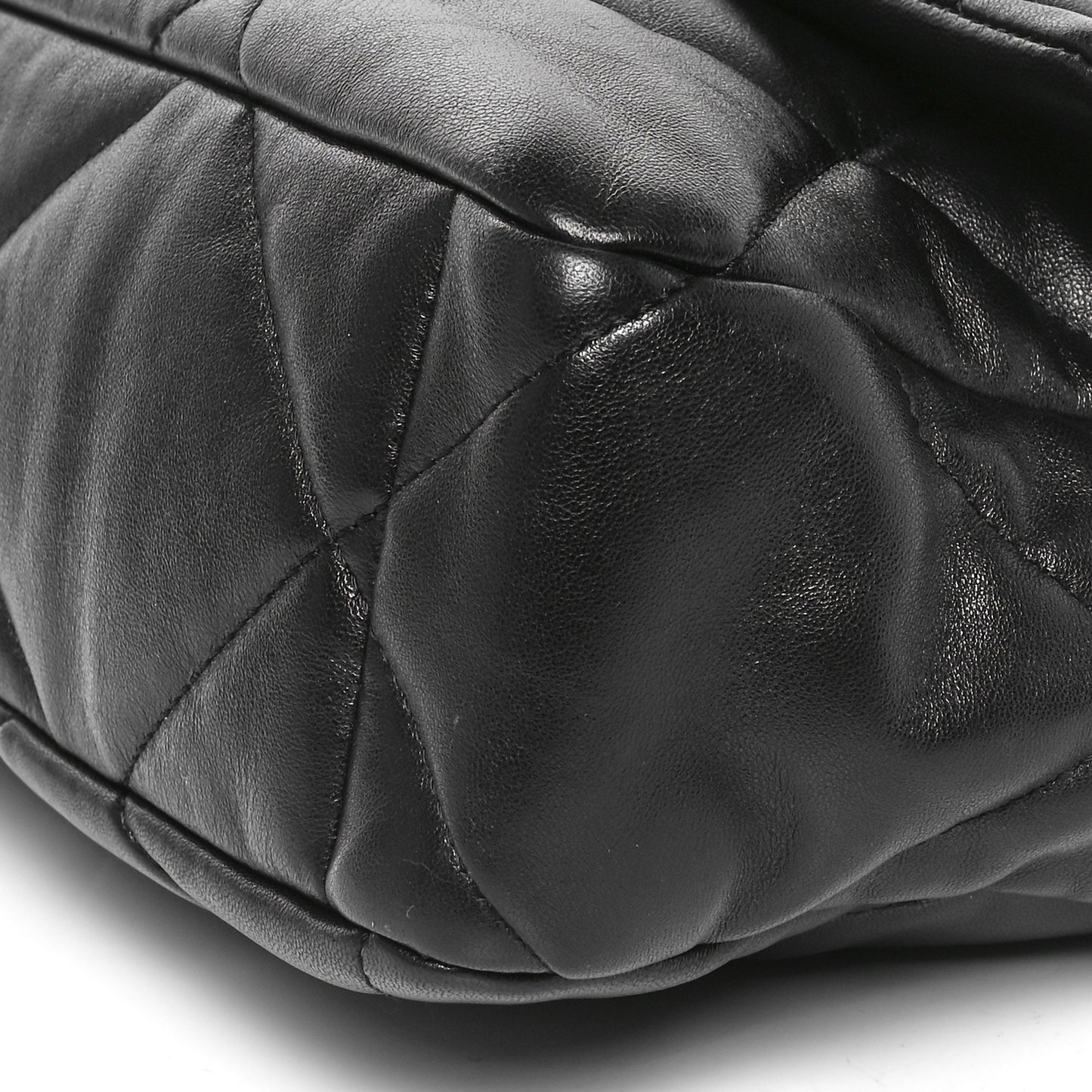 Lambskin Quilted Large Chanel 19 Flap Black