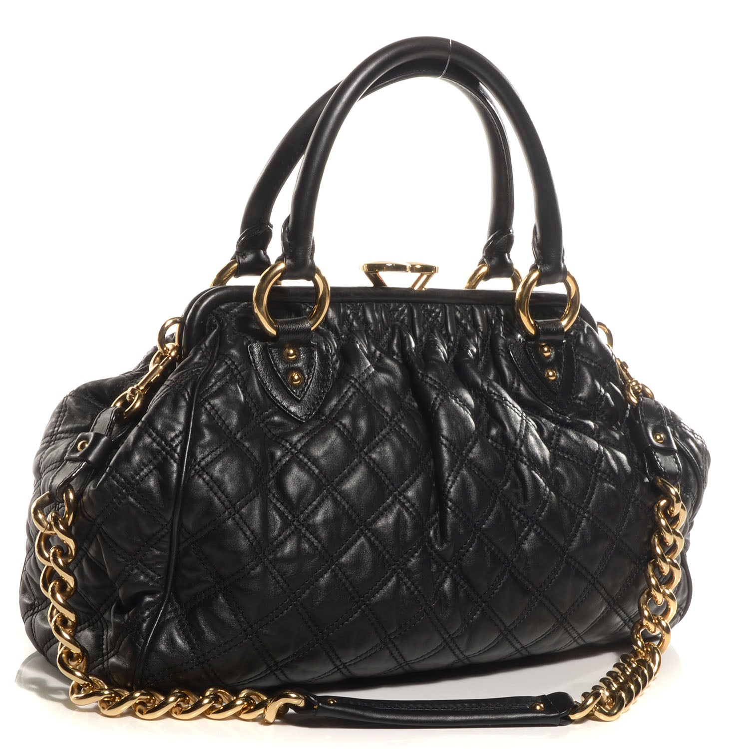 Marc Jacobs Quilted Leather Stam Black 3 of 8