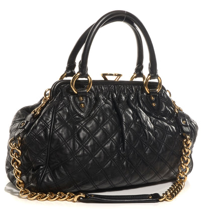 Marc Jacobs Quilted Leather Stam Black 3 of 8