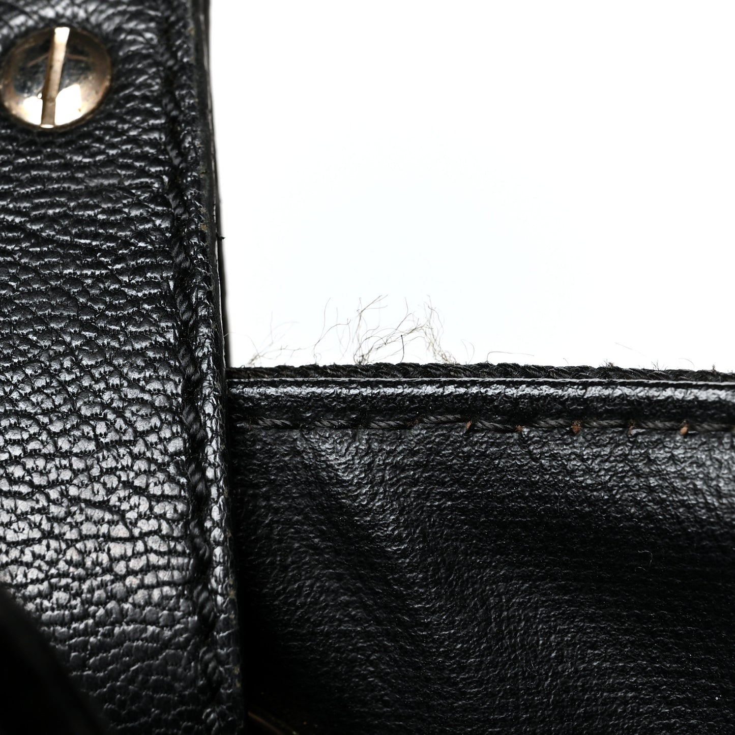 Coated Canvas Quilted Large Paris Biarritz Tote Black