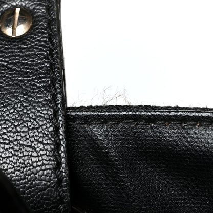 Chanel Coated Canvas Quilted Large Paris Biarritz Tote Black 14 of 14