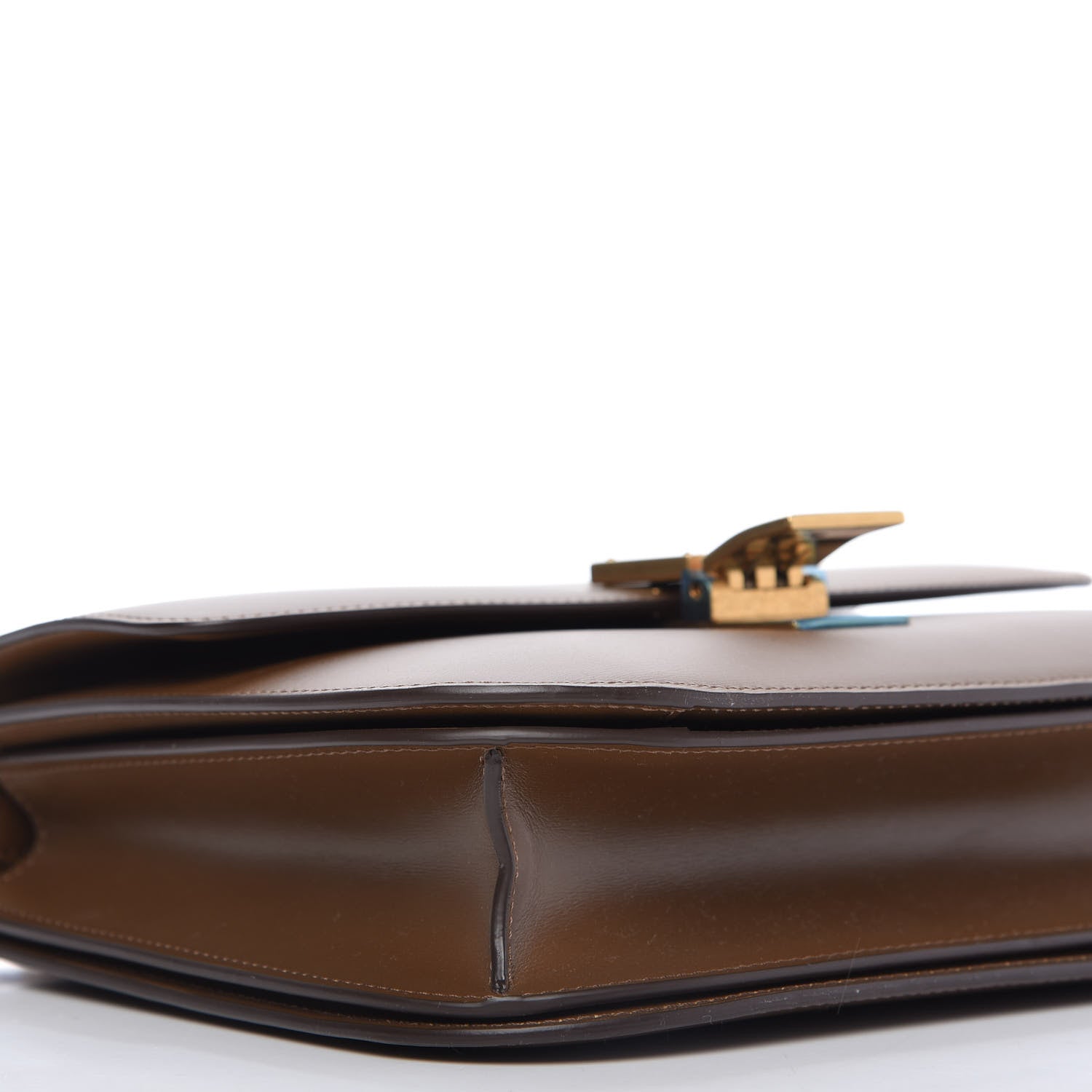 Celine Box Calfskin Medium Classic Box Flap Bag Camel 6 of 10